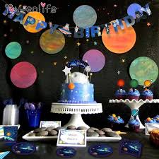 Your venue will look the part with our range of decorations and supplies. Banner Paper Jazz Outer Space Themed Party Supply Kit Banner Party Decoration Planet Bi Party Banners Bunting Garlands