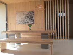 Dining Table From Clt Panels Timber Dining Table Modern Barn House Timber House