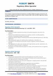 Regulatory Affairs Specialist Resume Samples Qwikresume