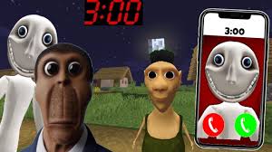 OBUNGA AND MAN from the WINDOW CHASING US in Minecraft 360°