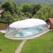 Outdoor Customized Transparent Inflatable Pool Dome With Covered Ceiling From China Inflatable Pool Cover Factor Outdoor Inflatables Pool Cover In Ground Pools