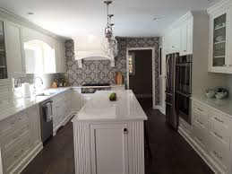 Kitchen Reno Complete Alabaster White Inset Cabinetry Lg Minuet Quartz Brilliant Whit Backsplash For White Cabinets Backsplash Backsplash With Dark Cabinets