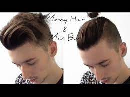 Street Fashion 101 Messy Hair Man Bun Tutorial Messy Hairstyles Mens Hairstyles Long Hair Styles Men