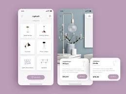 Lightar Luxury Lighting E Commerce App With Ar App Interface Design Interactive Design App Design Inspiration