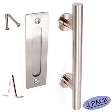 What kind of finger pull for closet door? Goldenwarm 12 Inch Sliding Barn Door Handle And Flush Pull Set Furniture Hardware Handle Finger Pulls Stainless Steel 2 Pack Door Pull Handle Door Handles Setssliding Door Pull Handle Aliexpress