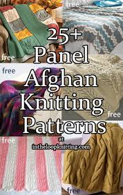 Patterns preceded by an asterisk (*) are in pdf format. Afghans In Sections Knitting Patterns In The Loop Knitting