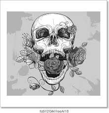 Freeart Fa51121044 Free Art Prints Skull Skull Art