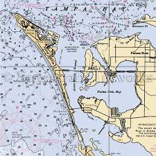 Florida Anna Maria Island Nautical Chart Decor