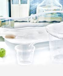 Fiore Transparent 3 Pcs Baby Bath Tub Set Turan Plastik