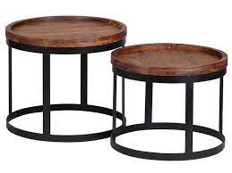 ronde bijzettafel akola 2 stuks bijzettafels bijzettafel ronde bijzettafeltjes