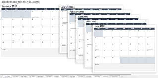 Free Printable Excel Calendar Templates For 2019 On