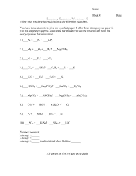 Download Balancing Equations 46 Equations Balancing Equations Chemical Equation