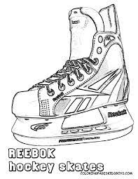 Skate blades are made of steel, constructed with a concave shape. Ice Hockey Skate Drawings Sketch Template Hockey Kids Hockey Birthday Hockey Birthday Parties