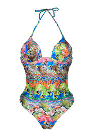 Tiziana scaramuzzo, the owner of elexa beachwear in senigallia, central italy, began producing the 'pandemic. Trikini With Cups Tropical And Colourful Annumbi Rio De Sol
