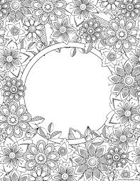 I have vases and bouquets bouquets of flowers to color. Binder Cover Adult Flowers Coloring Pages Printable