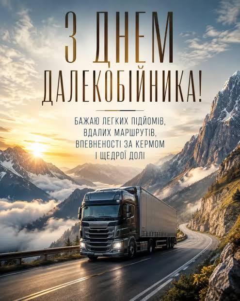 Листівки з Днем далекобійника 2026: красиві картинки та привітання