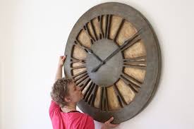 Luxury wood wall clock metal retro nordic american style gold silent wall clocks bedroom shabby chic living room horloge gift. Large Shabby Chic Clocks Rustic Wall Clocks Handmade