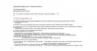 Ganti kata nama am yang bergaris bawah dengan kata nama khas yang sesuai. Bahasa Melayu Form 1 Docx Document