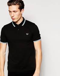 Black And Gold Fred Perry Polo Shirt Pin On Shirts Blue Chambray Checkered Denim Green Monogrammed Striped Band Baseball Silk Shirt