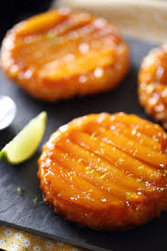 Petites Tatins De Mangue Au Citron Vert Chefnini Recette Recette Mangue Recettes De Cuisine