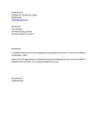 Resignation Letter Pdf