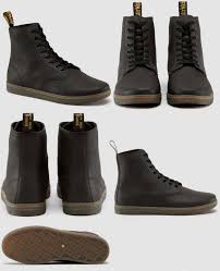 Tobias 8 Eye Split Greasy Suede Dr Martens Boots Black Boots Mens Accessories Fashion Army Boots