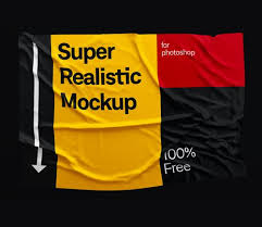 Free Fabric Wrinkled Mockup Ls Graphics Poster Mockup Free Design Mockup Free Free Mockup