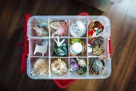 Wrap christmas lights on a spool within a storage bin to avoid a tangled mess or broken bulbs, cohen says. Organizing Christmas Decorations The Taste Edit