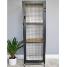 Make a sturdy cabinet from a sheet of plywood, then make a chicken wire door. Industrial Cabinet Industrial Display Cabinet Metal Cabinet