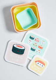 Ready To Roll Sushi Snack Box Set Modcloth Snack Box Sushi Snacks