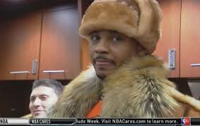 Carmelo Anthony Wears Fur Hat Gets Meme Treatment