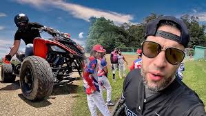 Ruta a Jugar pelota para el campo en mi Cuatrimoto