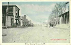 Goodman Missouri Main Street View Vintage Postcard View Vintage Postcard Postcard Missouri
