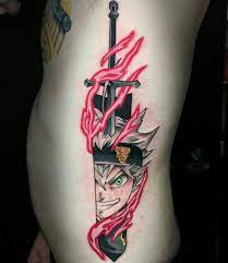 Asta Black Clover by - jct_tattoo (Instagram) | Anime tattoos, Clover  tattoos, Tattoos