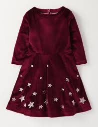 velvet star dress girl green dress purple velvet dress star dress