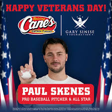 Raising Cane's And Paul Skenes Knock It Out Of The Park For Veterans  Through The Gary Sinise Foundation