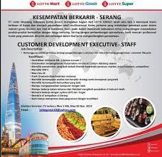 Pikiran rakyat currently has 50 ratings with average. Lowongan Kerja Customer Development Executive Staff Lotte Mart Serang Info Loker Serang