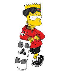 Bart simpson lock screen wallpaper background for iphone 6 7 8 x ipad and android iphonewallp desenho dos simpsons arte simpsons imagem de fundo para iphone. Trap Bart Fondo De Pantalla De Supreme Fondos De Pantalla De Drogas Fondo De Pantalla Simpson
