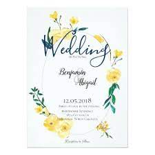 Simple Elegant Spring Yellow Flowers Wedding Invitation Zazzle Com Yellow Wedding Flowers Flower Wedding Invitation Spring Wedding Ideas Yellow