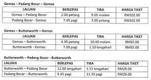 Check spelling or type a new query. Harga Tiket Ets Ktm Gemas Butterworth Padang Besar