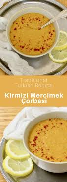 Easy turkish red lentil soup is one of the best known among the turkish soups. Kirmizi Mercimek Corbasi Red Lentil Soup Turkish Recipe 196 Flavors
