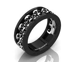 Skull Wedding Engagement Rings Misfitwedding Com Black Wedding Rings Skull Wedding Ring Black Gold Jewelry