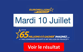 Voici les numéros de la grille qu'il fallait cocher pour empocher la cagnotte mise en jeu. Resultat Euromillions My Millions Fdj Tirage Du Mardi 10 Juillet 2018 En Ligne
