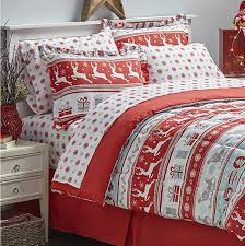 Duvet covers, sheets, pillows, comforters Bedding Arctic Holiday Reindeer Snowflakes Winter Holiday Christmas Sheet Set Twin King Sheets