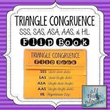 (a) a circle of radius 10cm and a square of side 10cm are congruent. Triangle Congruence Flip Book Sss Sas Asa Aas Hl Trigonometry Right Triangle Flip Book