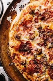 The Ultimate Meat Lovers Pizza I Am A Food Blog Recipe Meat Lovers Pizza Meat Pizza Food