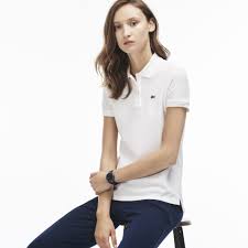 Black And White Polo Shirt Lacoste Women S Classic Fit Pique Polo Shirt White Lacoste Cloth Lacoste Women Polo Shirt Women Polo Shirt White