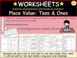 There are a range of skills for you to practice from counting to combining and writing in standard or expanded form. Place Value Tens And Ones Addition And Subtraction Two Digit Numbers Worksheets Ks1 Teaching Resources