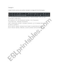 Black letters are ones you have guessed (could be incorrect). Alien Cryptogram Puzzles Esl Worksheet By Nautilus909
