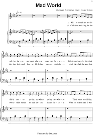 Arnamistudio's version on mad world michael andrews feat. Mad World Piano Sheet Music Gary Jules Sheetmusic Free Com